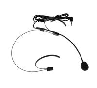 ELAYARD Compact and Lightweight Black Headset Microphone with Plastic, Sponge, and Metal Construction Designed for Stage Performance and Singing Shows, Featuring Easy-to-store Design