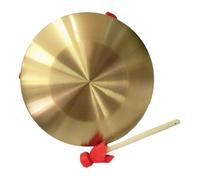 ELAYARD Copper Chinese Gong Instrument Thickened Traditional Percussion with Mallet for Beginners and Professionals Handmade Asian Musical Instrument for Stage Home Decor Feng Shui