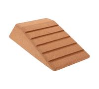 ELAYARD Cork Trapezoid Yoga Block Ergonomic Non-slip Heel Elevated Squat Ramp for Calf Raise Exercises Leg Stretching Support for Fitness and Home Workout