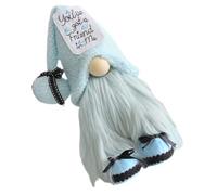 ELAYARD Creative Blue Holiday Gnome Doll Desktop Decoration for Summer Party and Christmas Festive Sea Gnome Ornament with Detailed Craftsmanship for Shop Window and Table Display