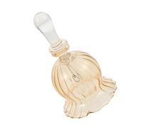 ELAYARD Crystal Glass Handbell Decorative Call Bell for Holiday Table Compact Vintage Style Jingle Bell for Christmas Wedding Party Classroom Use with Comfortable Handheld Operation