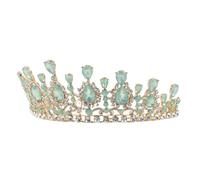 ELAYARD Crystal Rhinestone Bridal Tiara Crown Lightweight Comfortable Wedding Hairpiece for Bride Elegant Princess Headpiece for Parties Ceremonies Photoshoots