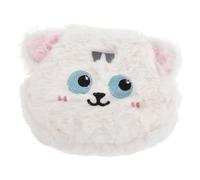 ELAYARD Cute Plush Cat Coin Purse Adorable Cartoon Design for Coins Earphones Cards and Small Items Soft and Durable Plush Storage Bag for Women and Girls