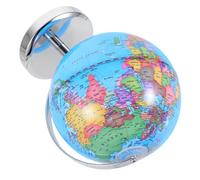 ELAYARD Desktop Classroom Globe with Political Boundaries and Major Cities Clear Printing Sphere Lightweight for Geography Learning and Bookshelf Decor