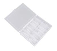 ELAYARD Diamond Shape Nail Extension Model 50pcs Reusable Fake Nails Practice Tips Decoration Professional Training