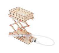 ELAYARD DIY Hydraulic Lift for Adjustable Wooden Lab Jack Kit for Creative Exploration Fine Motor Skill Development Stem Educational Building