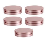 ELAYARD Double Layer Eyelash Lash Box 15pcs Set with Rose Gold Round Case, Lash Holder, Paper Card and Base Tray for Eyelash Storage and Makeup Organization