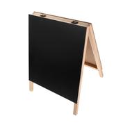 ELAYARD Double-Sided Wooden Chalkboard with Stable Base Desktop Message Board for Table Numbers Menus and Daily Notes Versatile Standing Display Board for Home and Office Use