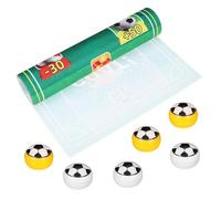 ELAYARD Durable Finger Soccer Desktop Game with Bowling Elements Portable Tabletop Football Board for Enhances Coordination Reflexes Social Skills Indoor Family Fun