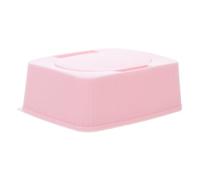 ELAYARD Dustproof Wipes Container with Flip Cover Compact Pink Diaper Wipe Holder for Nursery Bathroom Travel Keeps Wet Tissues Moist Clean and Accessible
