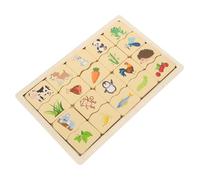 ELAYARD Early Education Wooden Puzzle for and Counting Learning Game Brain Boosting Peg Puzzle for Safe Premium Wood Construction Montessori Thinking Training