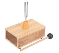 ELAYARD Educational Tuning Fork Set with Wooden Resonance Box and Hammer for Acoustic Experiments Sound Therapy Yoga Meditation and Relaxation Chakra Healing Instrument for Science and