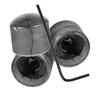 ELAYARD Electric Guitar Replacement Knob Set for Volume and Tone Control - Grey Rotary Potentiometer Knobs Compatible with Electric Guitar and Bass, Quick-Install Plastic and Metal Parts