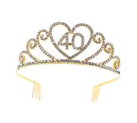 ELAYARD Elegant Alloy Crown Headband for Women Creative Birthday Party Tiara Fine Craftsmanship Distinctive Design Special Occasions and Celebrations