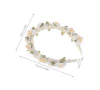 ELAYARD Elegant Pearl Jasmine Flower Headband Handmade Wedding Hair Accessory Bridal Hairpiece for Bridesmaids Birthday Party First Communion Formal Events
