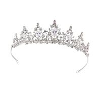 ELAYARD Elegant Wedding Hairband with Crystal Rhinestone Tiara Secure Pin Crown Headdress for Women Bride Comfortable Durable Party Headband Suitable for Weddings Engagements Proms and