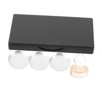 ELAYARD Empty Eyeshadow Palette with Mirror Portable Makeup Case DIY Cosmetics Tray Rectangular Matte Black Container for Travel and Daily Use