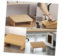 ELAYARD Ergonomic Foot Rest Stool for Office and Home Stable Non Slip Footstool Under Desk Oak Color Supports Correct Posture to Foot and Back for Adults