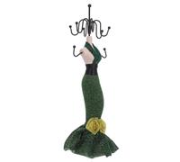 ELAYARD European Princess Jewelry Display Model Tower for Earrings Necklaces Bracelets Elegant Mannequin Stand with Window Showcase for Women Home Decoration