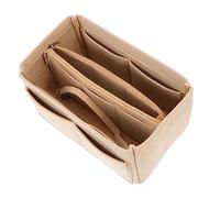 ELAYARD Felt Bag Organizer Travel Container Purse Insert with Zipper and 14 Pockets Detachable Tote Insert Purse Sturdy for Women's Stationery and Cosmetics