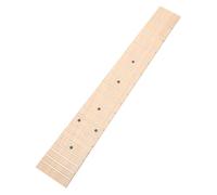 ELAYARD Fingerboard with 18 Frets Ukulele Replacement for Accurate Playing Made of Sturdy Synthetic Material in Khaki, Easy to Use and Black Dot Markers for 26-inch Ukulele