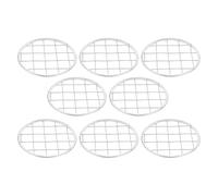 ELAYARD Flower Arrangement Lid Set 8Pcs Metal Mason Jar Inserts 86Mm Floral Grid Mesh for Regular Mouth Jars, Vase Frog Holder for Seasonal and Event Decorations
