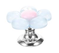 ELAYARD Flower-Shaped Toilet Flush Button Replacement Resin Material with Smooth Surface Easy Installation Bathroom Tank Accessory Practical Decorative Helper for Toilet Flushing