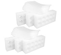 ELAYARD Foam Egg Holder 6 Sets 10-Grid White Portable Egg Tray with Lid and Bottom