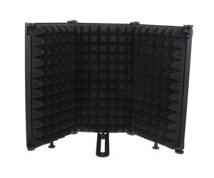 ELAYARD Foldable Mic Cover Windproof Shield with Noise Reduction for Recording Studio Portable Sound Absorption Pop Filter for Microphone Reduces Ambient Noise and Sound Reflections for