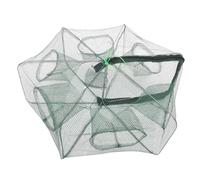 ELAYARD Foldable Portable Fishing Net Trap with Mesh Design for Saltwater and Freshwater Durable Steel Wire Support Easy Automatic Telescopic Shrimp Cage for Fish Lobster Crab Random Color
