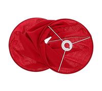 ELAYARD Folding Cloth Lampshade Red Pendant Lamp Cover Simple Elegant Ceiling Light Shade for Home Decoration Living Room Bedroom