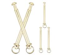 ELAYARD Folding Fan Shaft Rivets Repair Kits, 5 Sets Iron Shaft Replacement Fasteners for Handmade Bamboo Paper Fans, Suitable