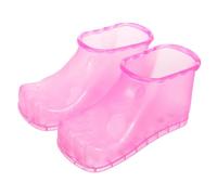 ELAYARD Foot Spa Bath Shoes Pair Small Size 12.5cm Red Magnetic Foot Massage Boots for Home and Pedicure
