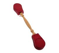 ELAYARD Friendly Wooden Castanets for Double-headed Handheld Percussion Instrument with Sound Clapper Easy to Play Musical for Beginners and Music Education