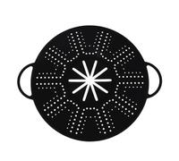 ELAYARD Frying Pan Splatter Guard Silicone Cover, Heat-Resistant Mesh Screen with Ergonomic Handles, Multipurpose Oil Splash Protector and Cooling Rack for Kitchen Use 34 X 27 CM