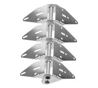 ELAYARD Garage Door Hinges and Precision Casting Process with Good Load-Bearing Capacity 4pcs Iron Material for Residential Garage Door Use