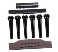 ELAYARD Guitar Bridge Saddle Nut Replacement Smooth Polished Repair Accessories for Acoustic Guitar Parts and Easy to Install for Worn Broken Components