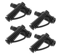 ELAYARD Hair Dryer Cord Protector 8Pcs Flexible Cable Sleeves Corrugated Design, Power Cord Stress Relief Boots for Home and Professional Salon Use