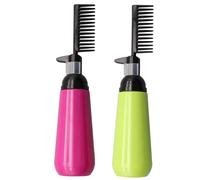 ELAYARD Hair Dye Bottles Random Color 130ml with Comb Applicator 2pcs Comfortable to Use Plastic Hair Coloring Tools Suitable for Salon