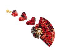 ELAYARD Handmade Japanese Hair Clips Unique Flower Tassel Hairpins for Women Vintage Hair Accessories for Kimono Modern Outfits Distinctive Versatile Design Eyecatching Hairpins