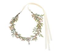 ELAYARD Handmade V Shaped Floral Headpiece for Women Fairy Hair Wreath for Renaissance Parties Cosplay Weddings Photography