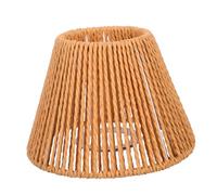 ELAYARD Handwoven Cone-Shaped Lamp Shade with Iron and Paper Rope Soft Light Diffusion Pendant Lampshade for Table Floor and Ceiling Lamps in Living Bedroom Cafe and Hotel Decor