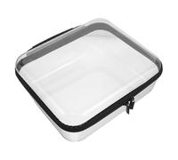 ELAYARD Hard Shell Zipper Storage Bag for Makeup and Toys Crush-Resistant Plastic Organizer Pouch Zippers Large Capacity for Travel Home Use