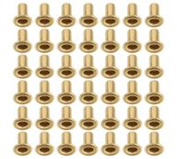 ELAYARD Harp String Eyelet Rivets 100Pcs Metal Tubular Rivets 3Mm Diameter 5Mm Length for Lyre Harp Repair and Musical Instrument Accessories
