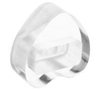 ELAYARD Heart-shaped Acrylic Kazoo Stand Small Portable Display Organizer Holder for Table Showcase Transparent Kazoo Storage with Smooth Finish Easy to Clean