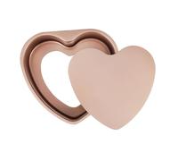 ELAYARD Heart Shaped Cake Pan with Removable Bottom Carbon Steel Non Stick Baking Mold for Dense and Light Cakes Easy to Clean and Kitchen Bakeware for Parties Weddings and Festivals