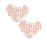 ELAYARD Heart Shaped Rose Quartz Eye Mask for Sleeping Cooling and Soothing Facial Eye Cover Relieves Strain and Dark Circles Natural Stone Patch for Relaxation and Peaceful Rest