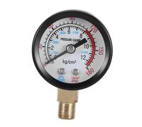 ELAYARD Heavy Duty Air Pressure Gauge with Back Mount for Air Compressors and Pumps Industrial Vertical Radial Dial for Accurate Monitoring and Easy Installation
