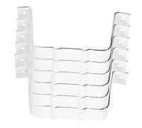 ELAYARD Heavy Duty Aluminum Gutter Adapter Downspout Strap Clamp White Durable Rain Leader Fastener for Secure Roof Drainage
