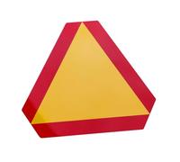 ELAYARD Heavy Duty Aluminum Reflective Vehicle Sign for Slow Moving Cars Safety Warning Triangle for Road Farm Golf Carts Night Visibility and Accident Prevention